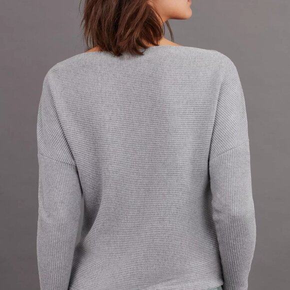 Dolan Left Coast Collection Diana Boat Neck Pullover, Gray, Size Small - Picture 3 of 10
